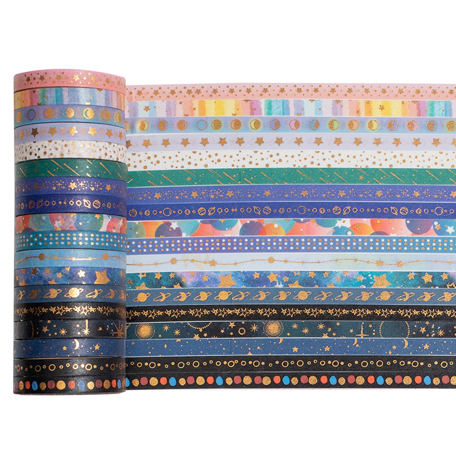 Galaxy-inspired Washi Tape Set (30 Rolls)