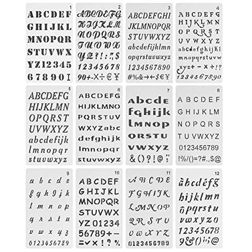 Letter Stencils for Bullet Journaling and More