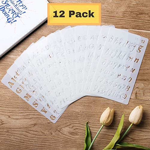 Letter Stencils for Bullet Journaling and More