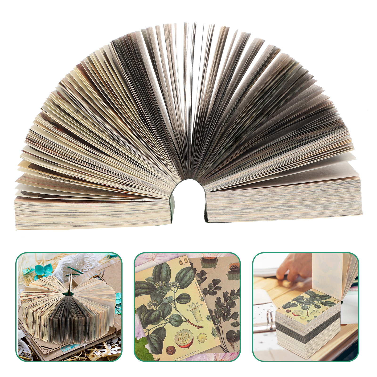 Decorative Vintage Notebook with Pad Papers