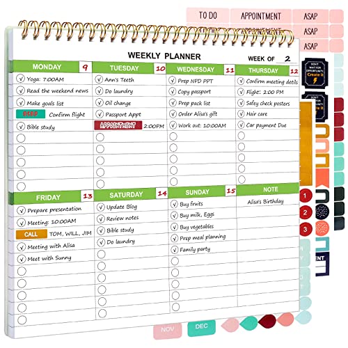 2023 Weekly Scheduler and Checklist Notepad
