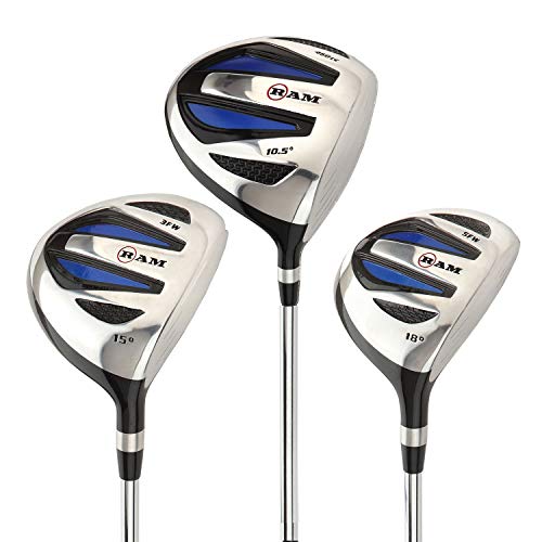 Ram Golf EZ3 Men's Steel Wood Set with Headcovers