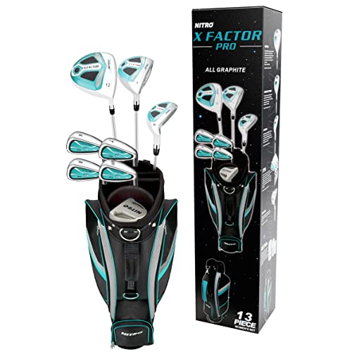 Nitro X Factor 13pc Ladies Left Handed Teal/Silver