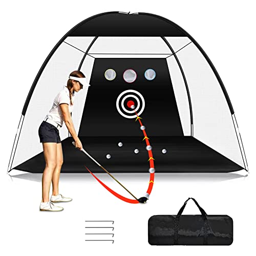 10x7ft Heavy Duty Golf Practice Net with Target