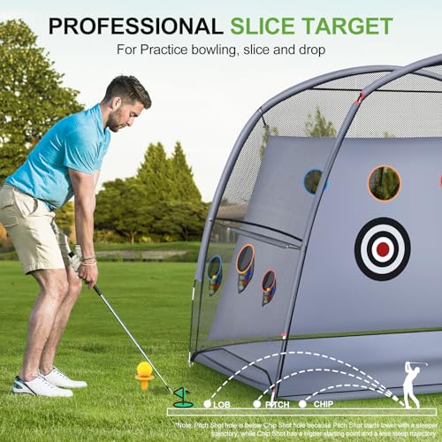 2-in-1 Golf Practice Net with Accessories for Men