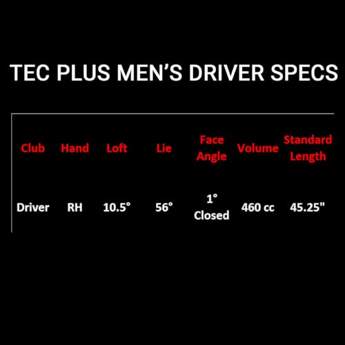 Men's TEC Plus 460 cc Ti Matrix Golf Driver