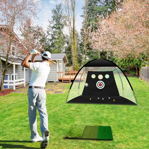 10x7ft Durable Golf Practice Net with Accessories