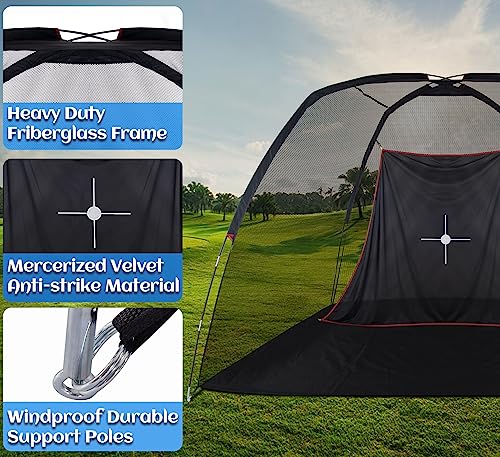 Portable Indoor Golf Practice Net for All Skill Levels