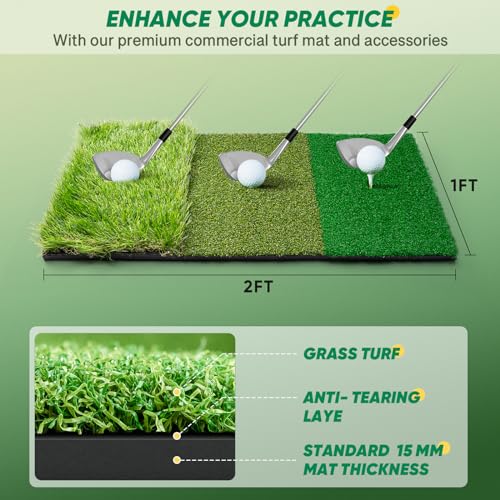 10x7ft Durable Golf Practice Net with Accessories