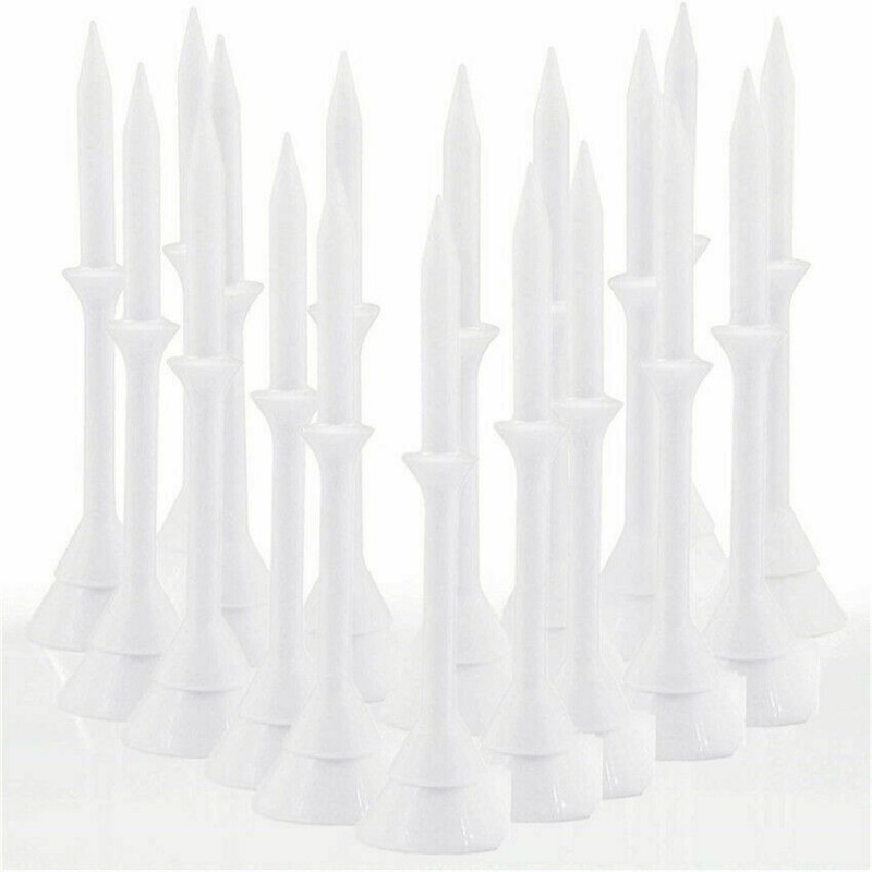 Unbreakable Plastic Golf Tees - 60 Pcs, 3 1/4 Inch