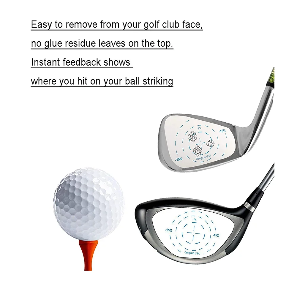 Golf Club Impact Tape Stickers for Swing Practice