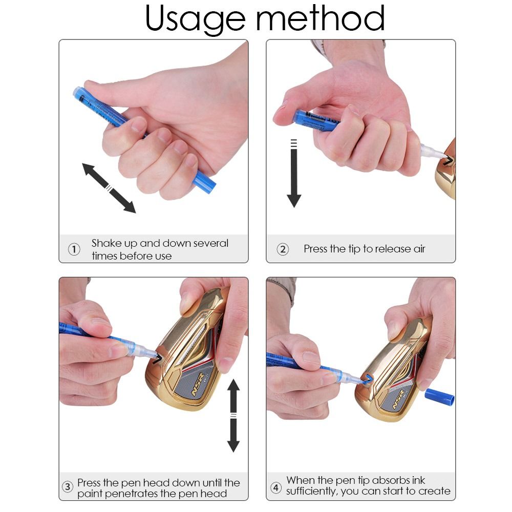 Color Changing Golf Club Acrylic Ink Pen