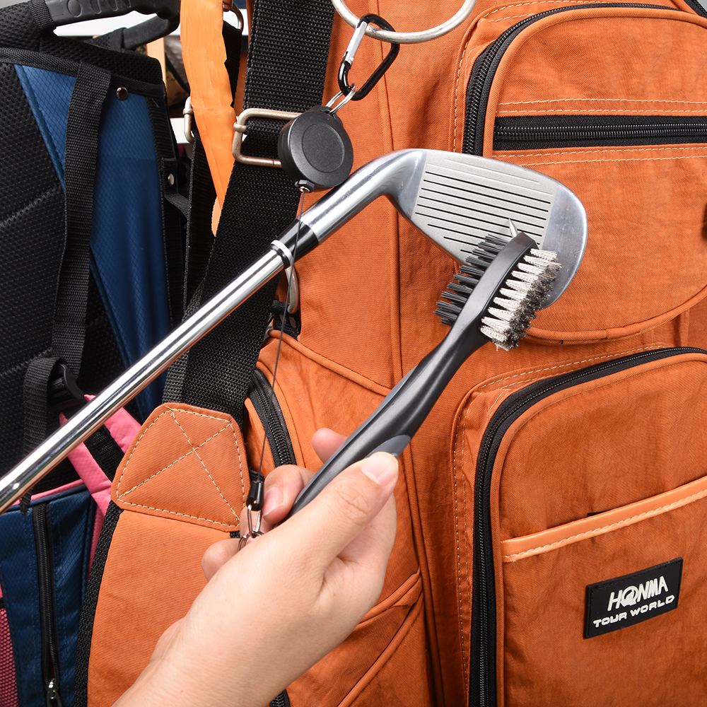 Dual-Sided Golf Club Cleaning Brush with Case
