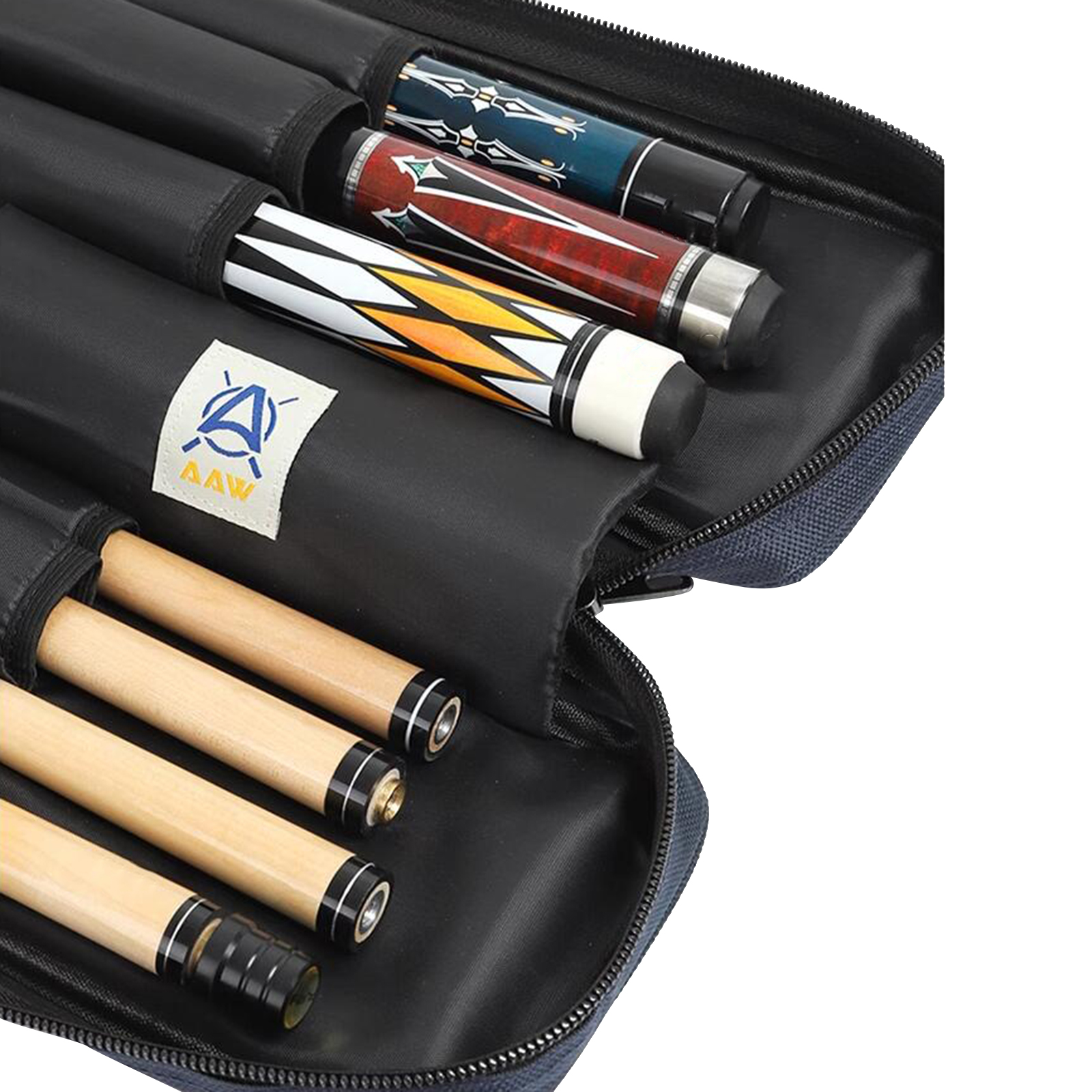 Portable 3x4 Pool Cue Case for Billiards