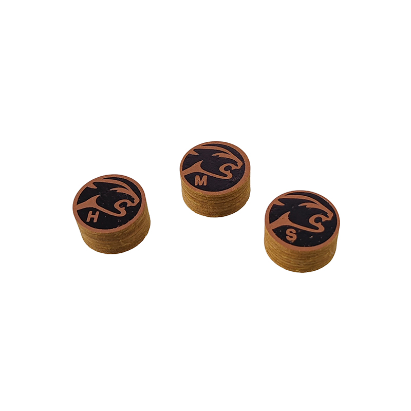 14mm Pool Cue Tips - 2 Pack, 8 Layers