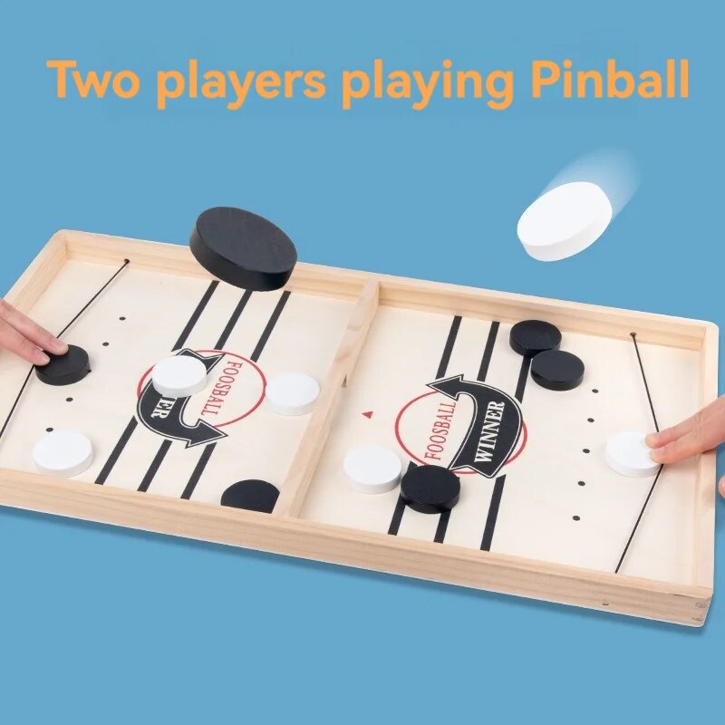 Interactive Wooden Billiard Game for Family Fun