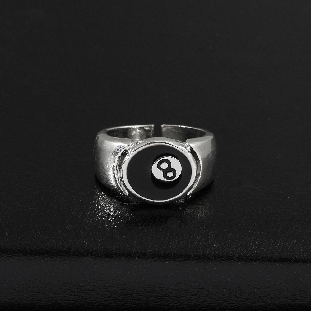 Stylish Adjustable Black Billiards Ring for All