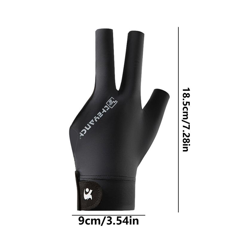 Left Hand Three Finger Billiards Training Glove