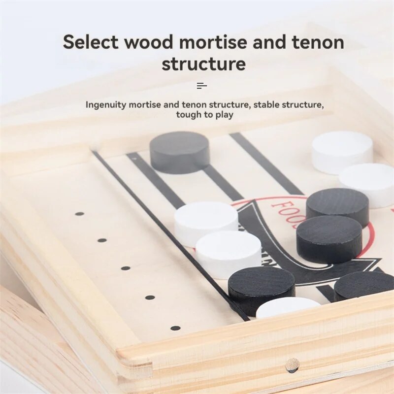 Interactive Wooden Billiard Game for Family Fun