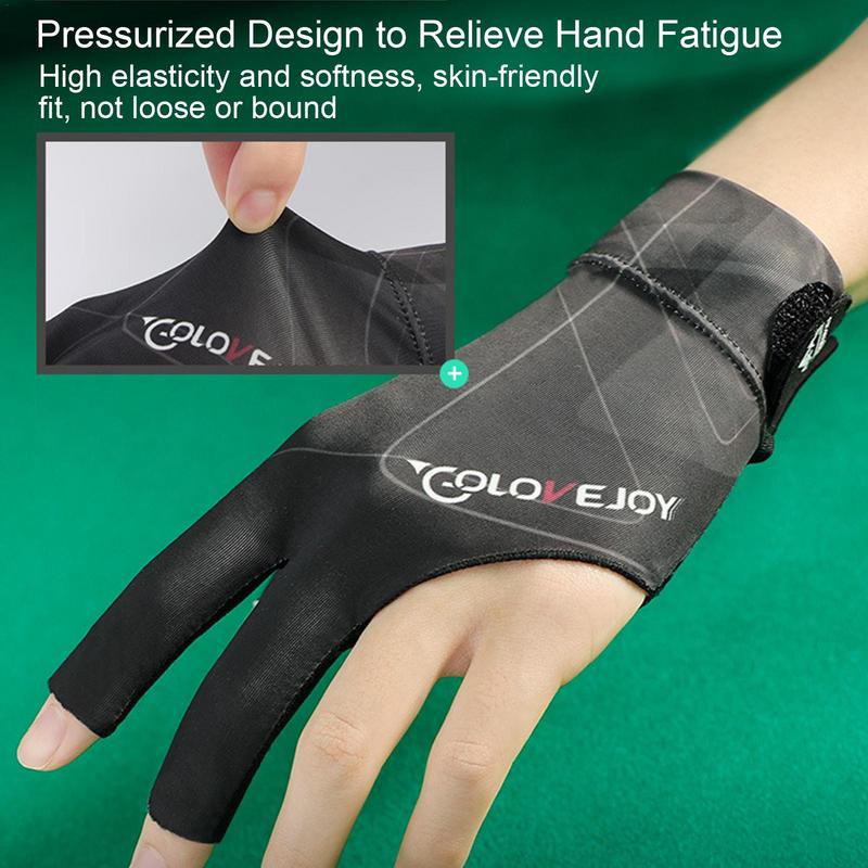 High-Quality Anti-Slip Billiard Gloves - 3 Fingers