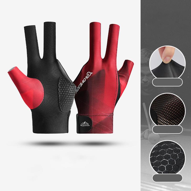 High-Quality Anti-Slip Billiard Gloves - 3 Fingers