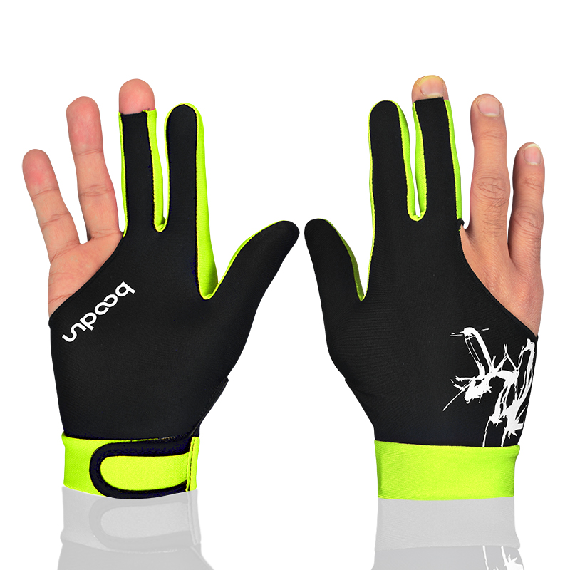 Breathable Three-Finger Billiard Glove for Left Hand