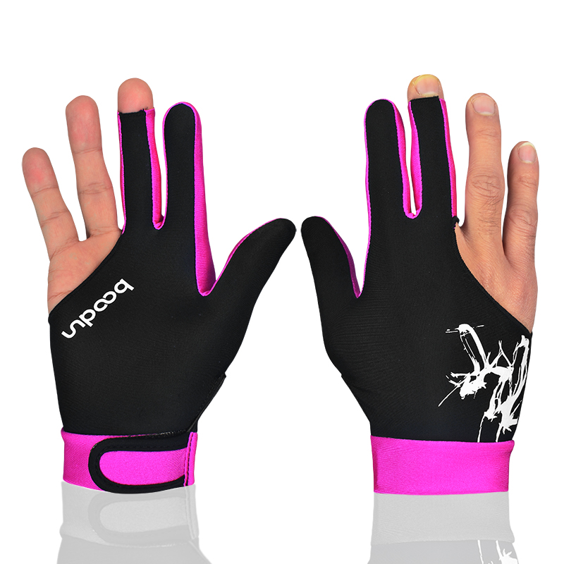 Breathable Three-Finger Billiard Glove for Left Hand