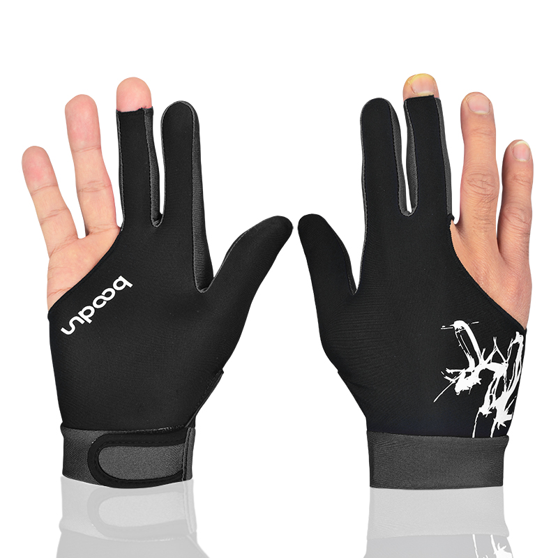 Breathable Three-Finger Billiard Glove for Left Hand