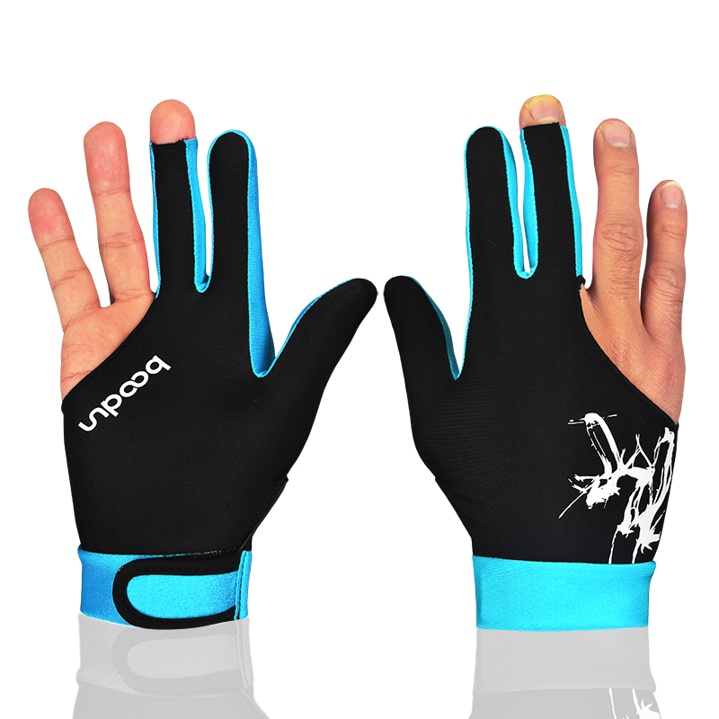 Breathable Three-Finger Billiard Glove for Left Hand