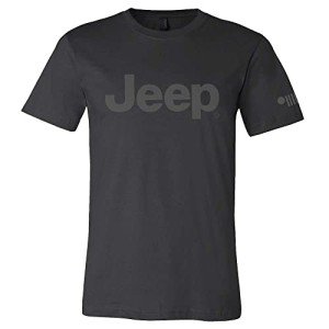Jeep Blackout T-Shirt with Charcoal Grey Logo