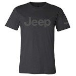Jeep Blackout T-Shirt with Charcoal Grey Logo