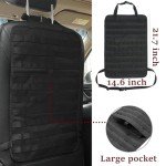 Tactical Molle Car Seat Organizer with 5 Pouches