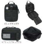 Tactical Molle Car Seat Organizer with 5 Pouches
