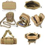 Tactical Molle Car Seat Organizer with 5 Pouches
