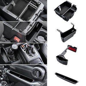 4-Pack Console Organizer for 2018-2023 Jeep Wrangler