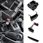 4-Pack Console Organizer for 2018-2023 Jeep Wrangler
