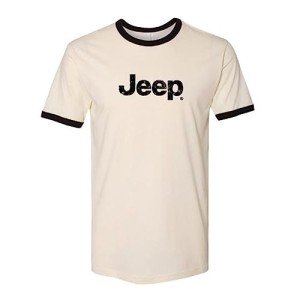 Off-White Jeep Distressed Logo Ringer T-Shirt
