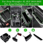 4-Pack Console Organizer for 2018-2023 Jeep Wrangler