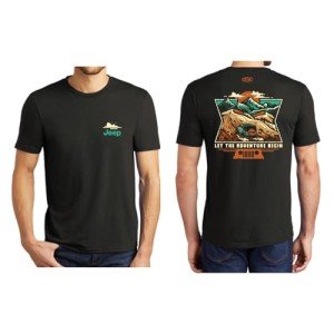 Jeep Adventure Begins Logo T-Shirt - Black XXL