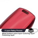 Jeep Wrangler Flip Key Fob Case - Red TPU