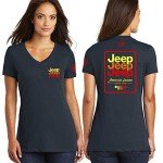 Jeep Echo 1941 Logo Women's V-Neck T-Shirt