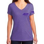 Jeep Life Women’s Purple V-Neck Triblend Tee