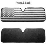 Jeep Windshield Sun Shade with American Flag Design