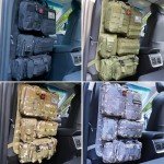 Tactical Car Seat Organizer with 5 Detachable Pouches