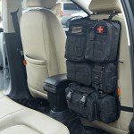 Tactical Car Seat Organizer with 5 Detachable Pouches