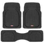 Motor Trend FlexTough Black All-Weather Floor Mats
