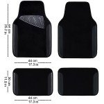 All-Weather Waterproof Black Jeep Floor Mats Set