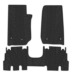 Custom Fit Rubber Floor Mats for Jeep Wrangler