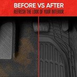 Motor Trend FlexTough Black All-Weather Floor Mats