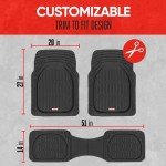 Motor Trend FlexTough Black All-Weather Floor Mats